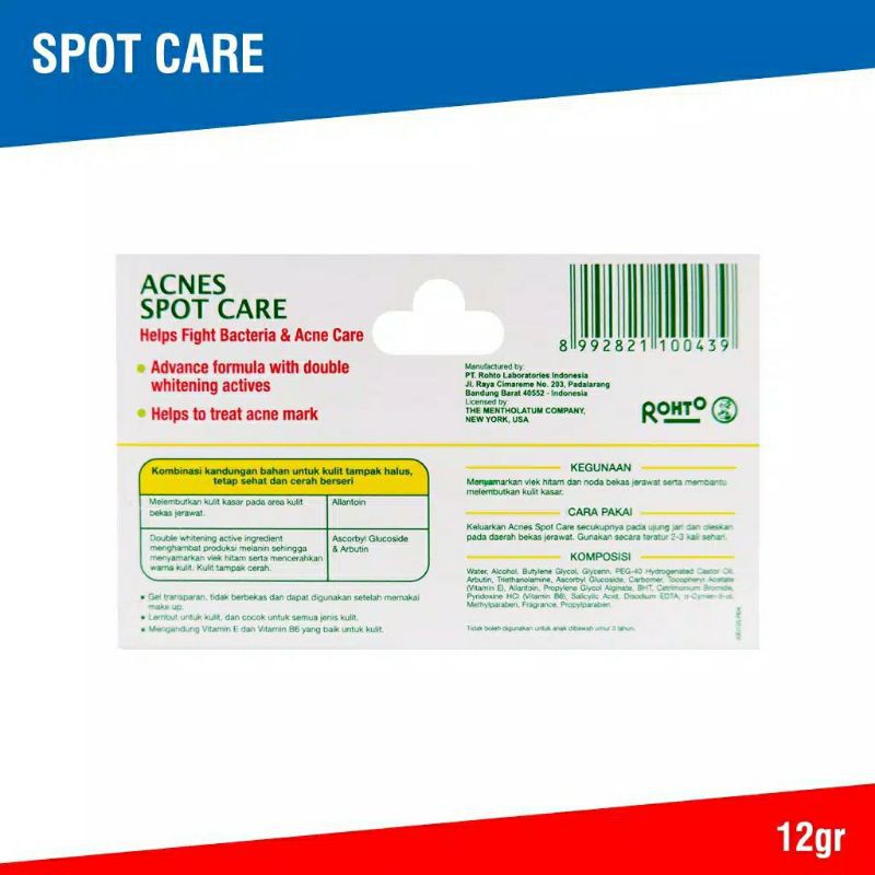 Acnes Spot Care 12gr