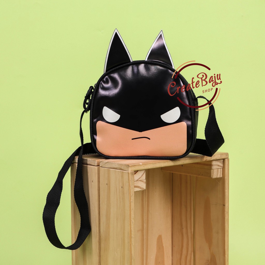 TAS SELEMPANG ANAK COWOK BATMEN TAS ANAK LAKI MURAH KARAKTER SUPERHERO