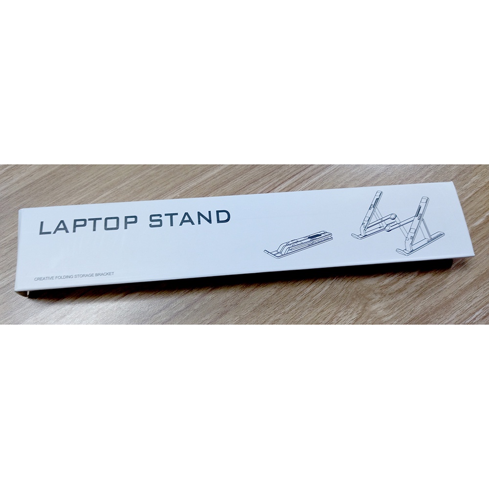 Docooler Laptop Stand Lipat Aluminium Foldable Adjustable 7 Level - N7 - Silver