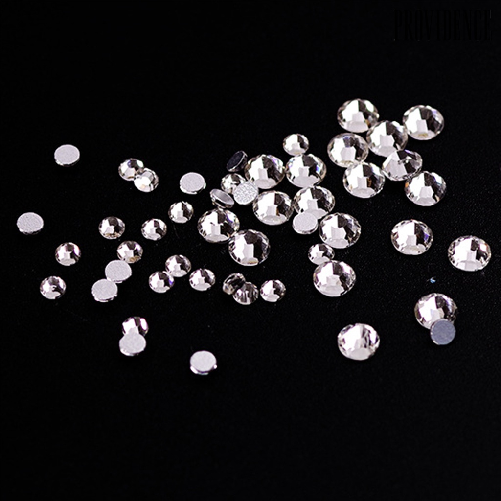 Providence 6 Grids/Box 1688Pcs Fingernail Ornament DIY Decorative Glass Nail Art Accessories Super Flash Rhinestone for Personal Use