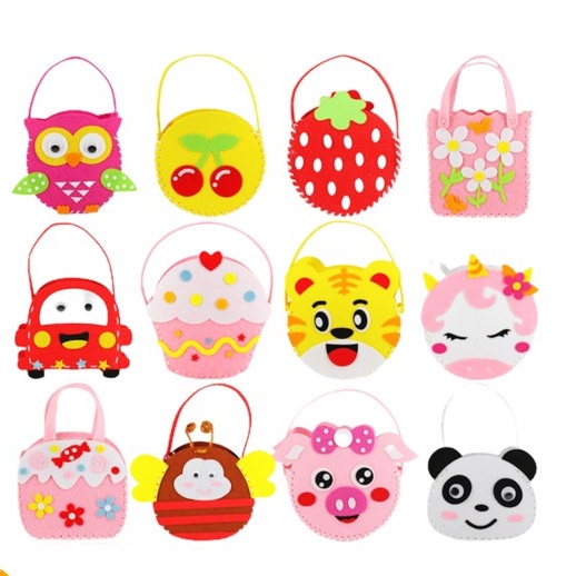 Albama - Mainan DIY Tas Flanel / Felt Montessori Anak / Tas Flanel Anak / Mainan Prakarya / Mainan E