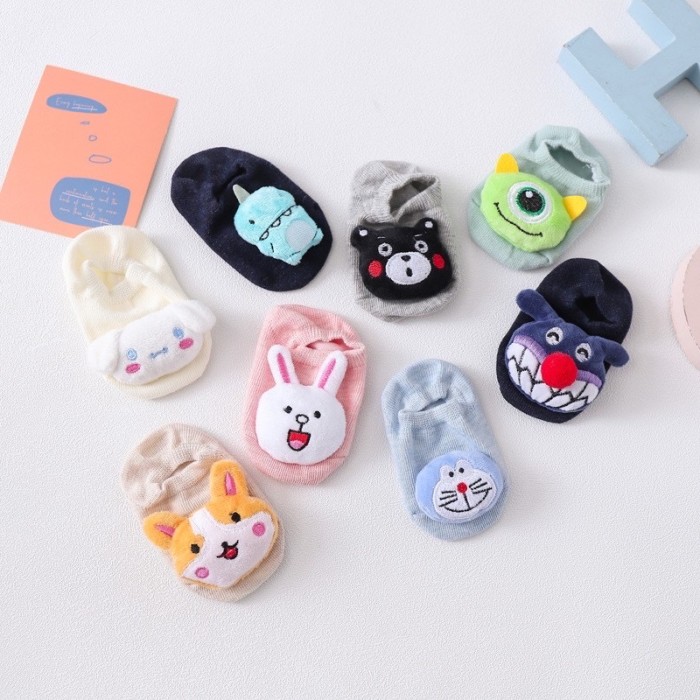 TokoPapin Kaos Kaki Bayi 3d Newborn Baru Lahir Sepatu Anak Bayi Korea Motif 3d