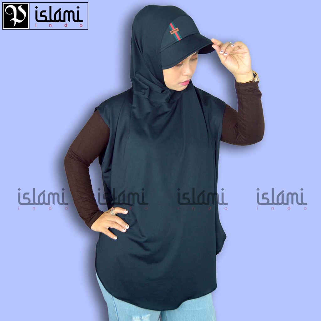 Hijab Isntan Topi Dewasa/Hijab Olahraga Topi Dewasa/Kerudung Olahraga Topi Jumbo/Hijab Voli Lekbong/