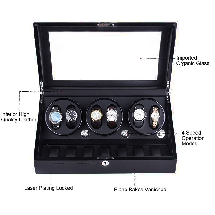 Watch Winder Jam tangan pemutar auto otomatis 6 10 seven watchwinder hadiah natal gift jam hampers