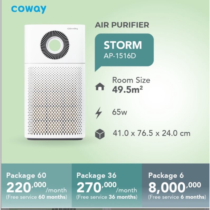 Air Circulation / Air Purifier Storm Coway