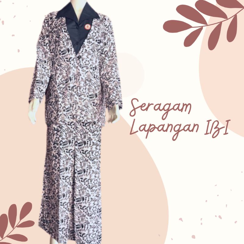 Baju IBI Lapangan , Seragam Batik Bidan Nasional + PIN