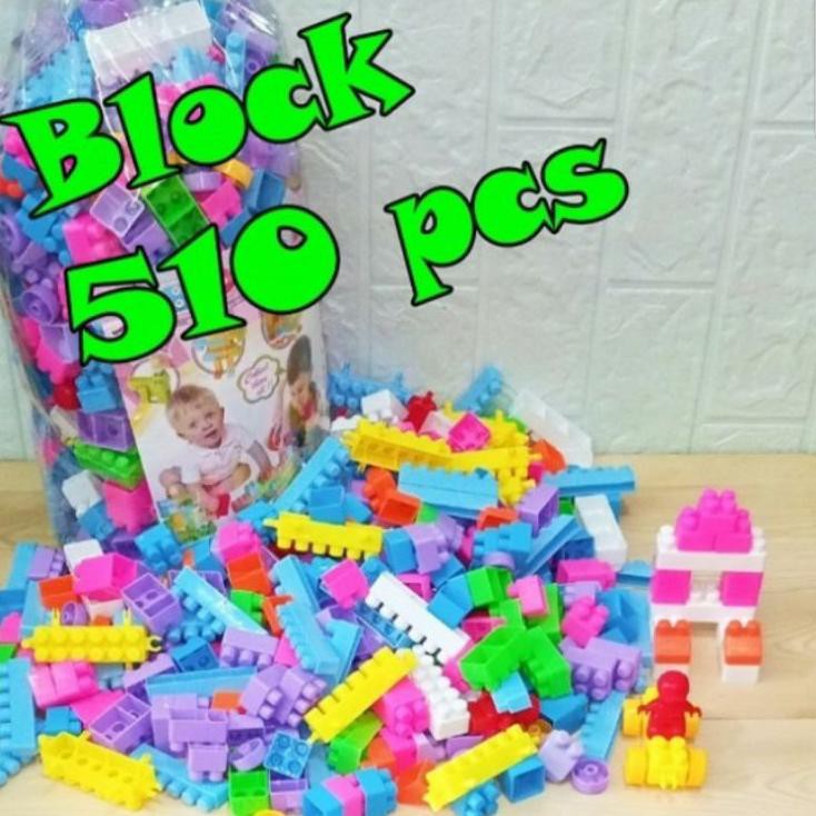 Online Shop Mainan Block Lego Susun Balok 510pcs - Mainan Susun Block 510pcs :D