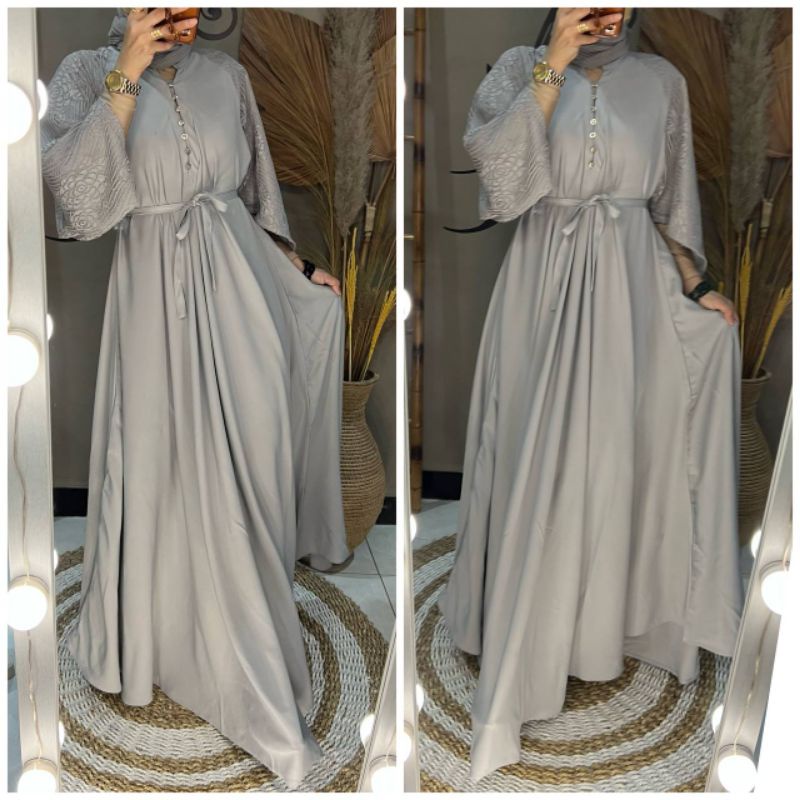Abaya Saudi Abaya Shakila / Gamis Hitam / Dress Hitam / Gamis Arab / Abaya Arab