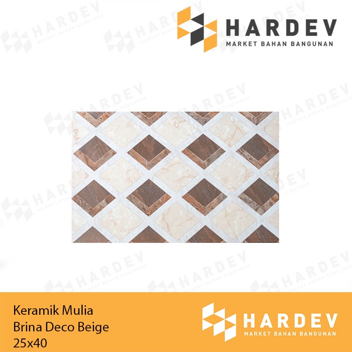KERAMIK MULIA 25X40 BRINA DECO BEIGE