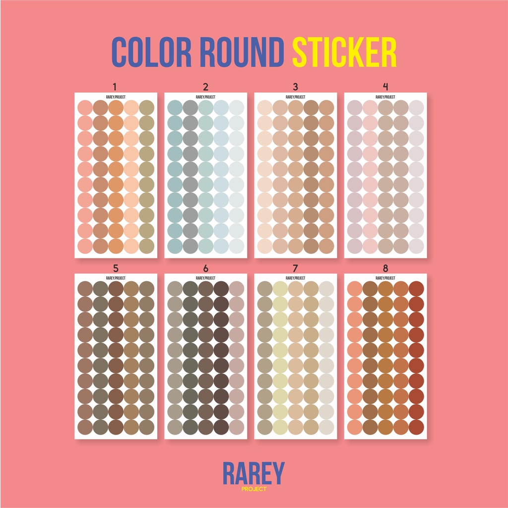 

Color Round Sticker Decoration 1cm