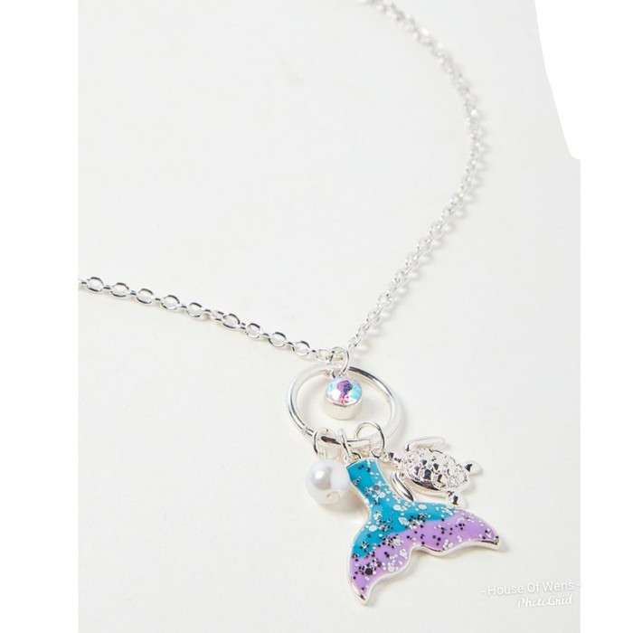 JUSTICE MERMAID TAIL TURTLE NECKLACE - KALUNG JUSTICE