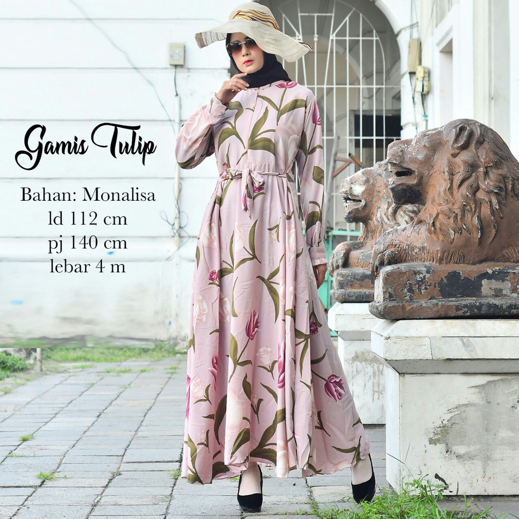 RATU(COD) GAMIS TULIP MONALISA BUSUI PREMIUM GAMIS AJA FASHION MUSLIM WANITA TERLARIS