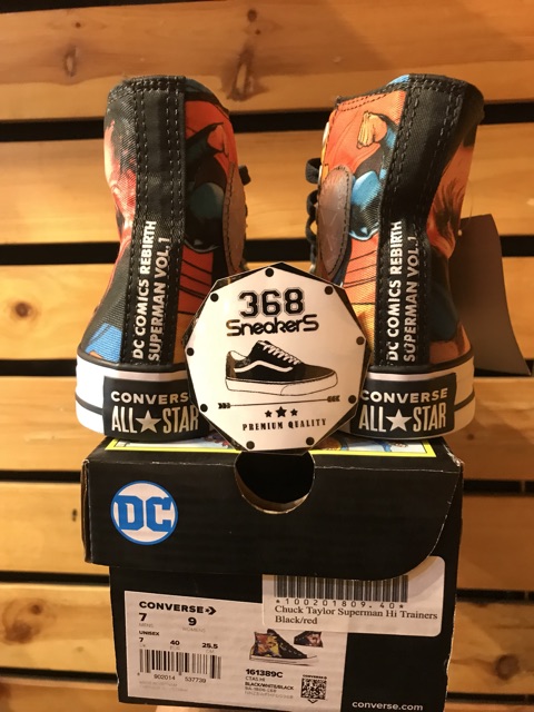 chuck taylor dc comics superman