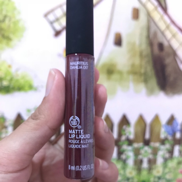 Preloved The Body Shop - Matte Lip Liquid seri Mauritius Dahlia 017