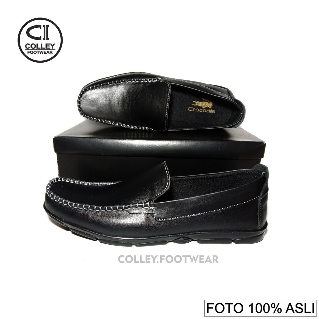 COD - SEPATU KANTOR PRIA 100% KULIT ASLI - POLOS PREMIUM - COKELAT HITAM CCN-PLS-022