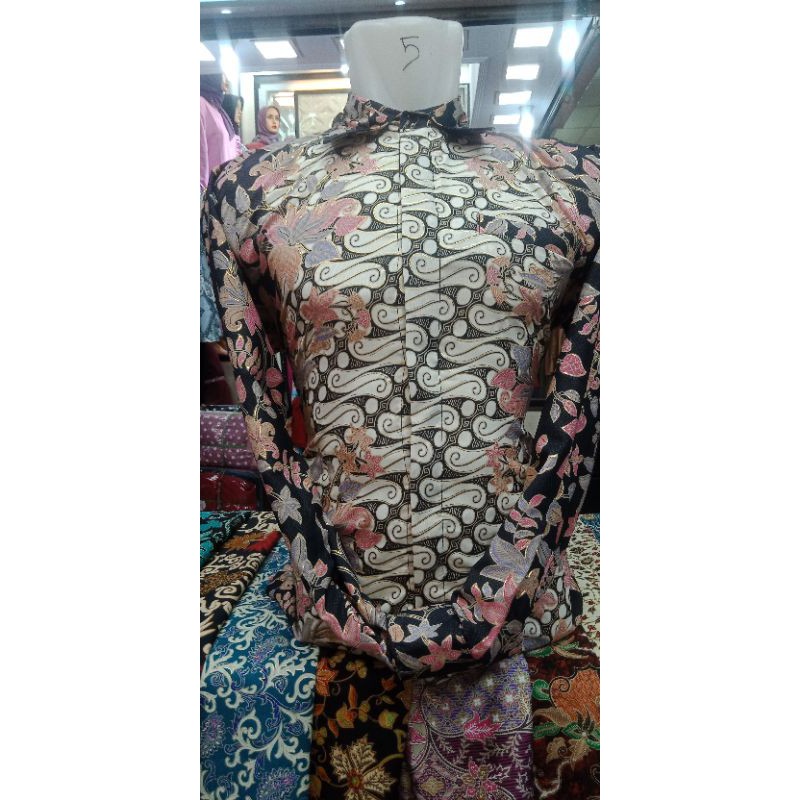 Kemeja Batik lengan panjang/Capelan Batik/Batik Capelan/Kebaya Capelan/baju batik model masakini