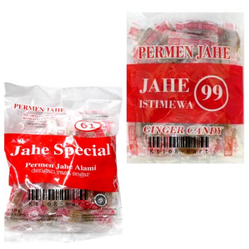 

Permen Jahe Special 61 125gr/ Jahe Istimewa 99/ Ginger Candy Alami