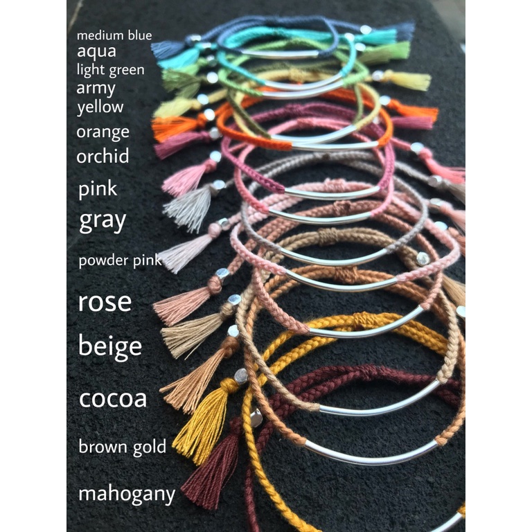 tunnel simple bracelet (gelang, gelang tali, gelang etnik, gelang simpel)