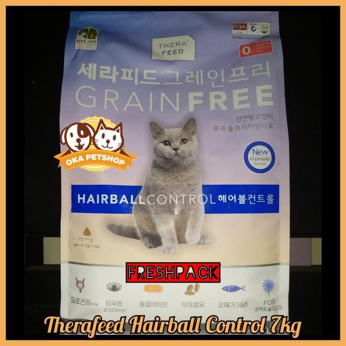 

Therafeed Hairball Control 7kg Freshpack/Therafeed Grainfree/ekspedisi ---NEW---