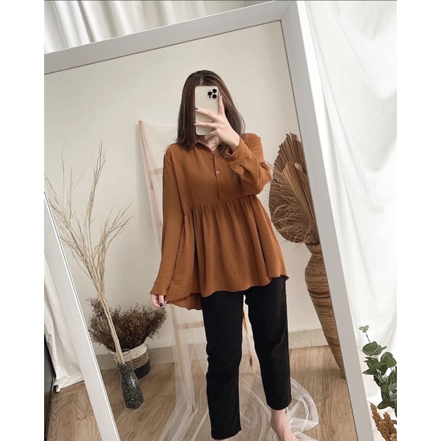 C-R CLEURA BLOUSE CRINCLE - BLOUSE WANITA