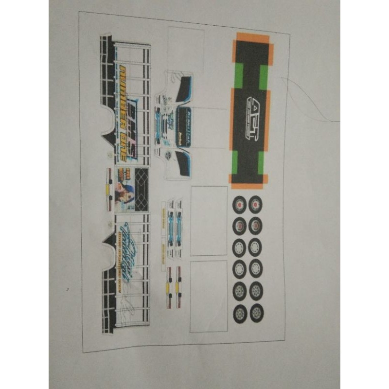 stiker miniatur truk neu tawakal 5