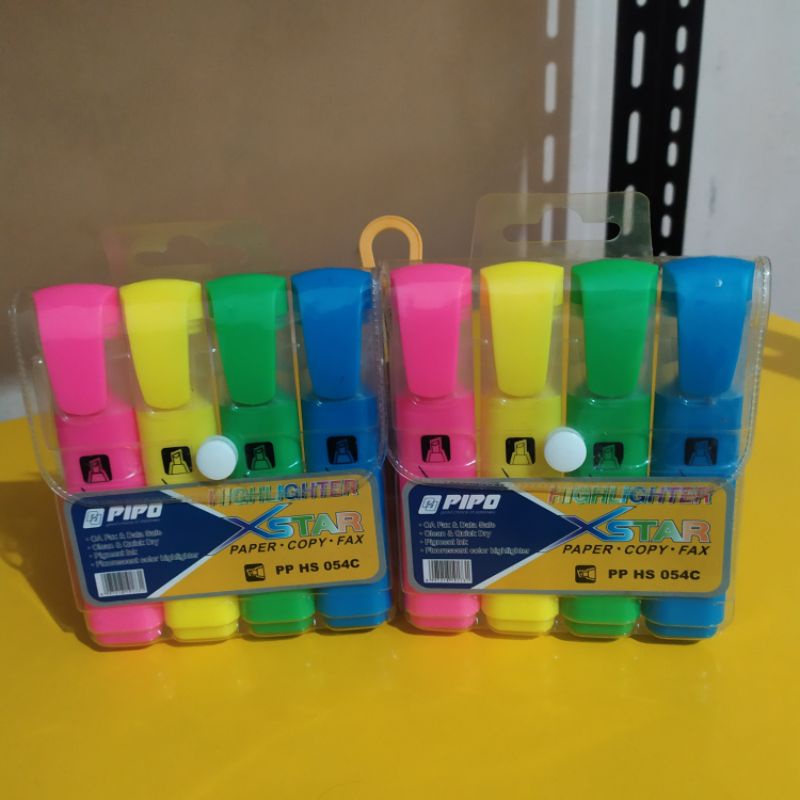 

Pipo Highlighter stabilo warna 4 pcs / 1 set