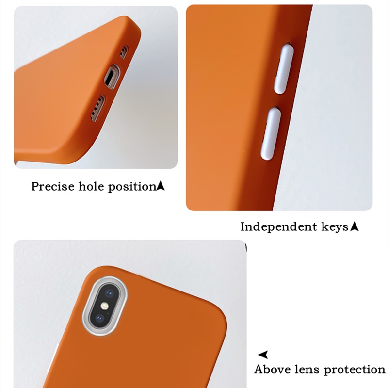 3 in 1 Case HP Tebal Warna Permen Untuk iPhone X XS max 7 Plus 8 Plus 6 7 8 11 Pro max