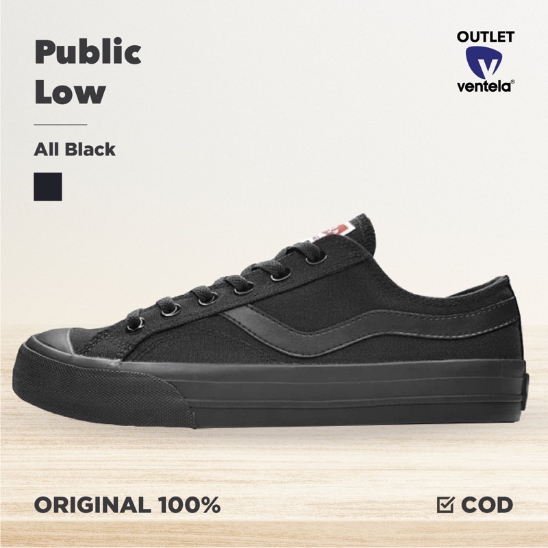 Ventela Public Low All Black