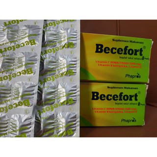Becefort Vitamin C 500 mg Multivitamin 1 Strip Isi 10 