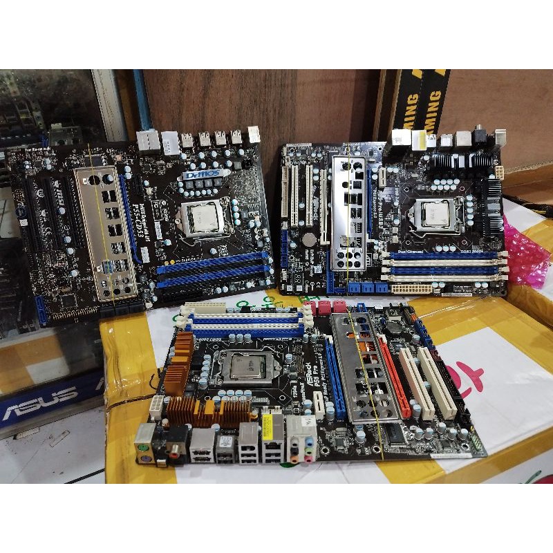 mobo P55 asrock/msi gaming + procesor i5 750 + ram 8gb