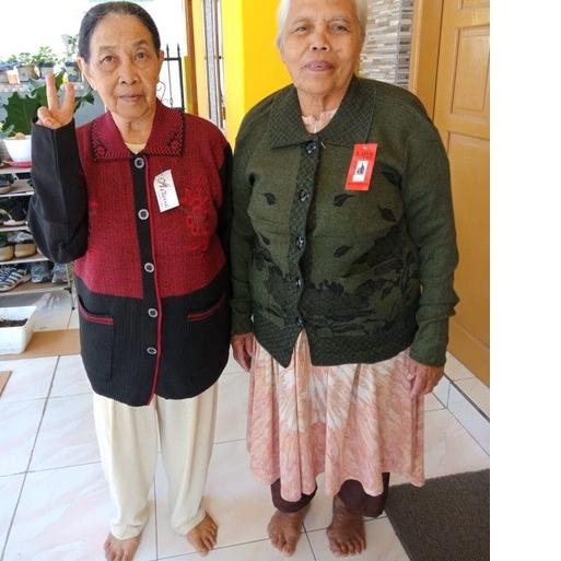 [VnT⭐ Jaket rajut emak nenek / manset rajut ibu bahan import tebal premium sweater wanita casual jak
