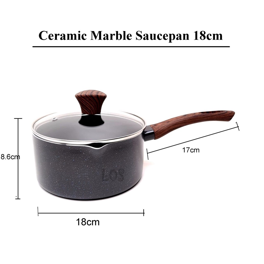 Panci Ceramic Marble SAUCEPAN SBR MEDICAL STONE