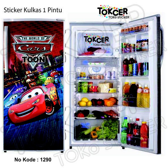 Sticker Kulkas 1 Pintu dan 2 Pintu CARS