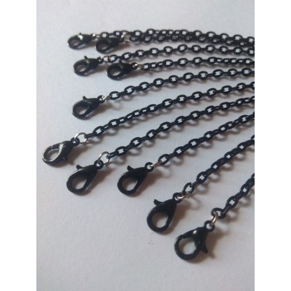Rantai Masker Hitam Gaya Maskulin/ Gantungan Kalung Masker Rantai Hitam Rantai Masker Maskulin
