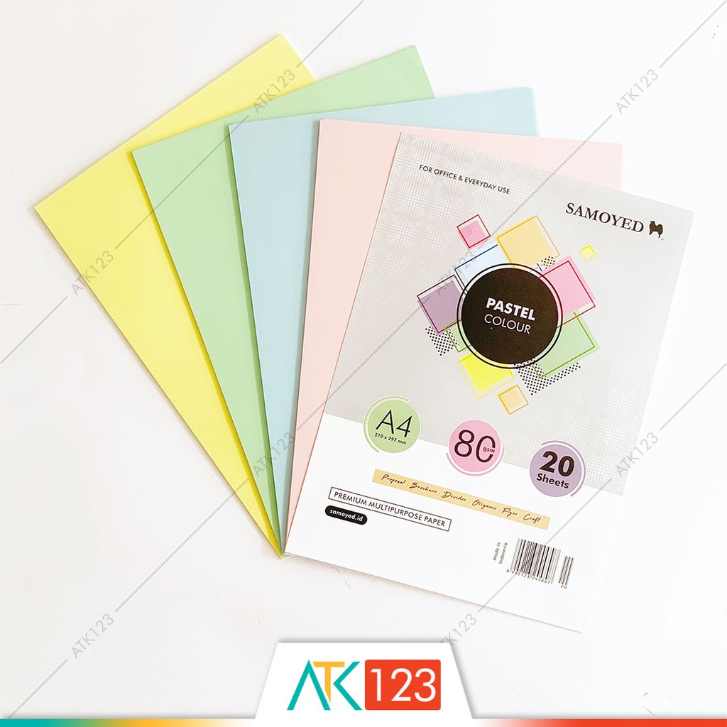 

Kertas HVS Warna Pastel A4 80 gsm isi 20 Lembar - Samoyed