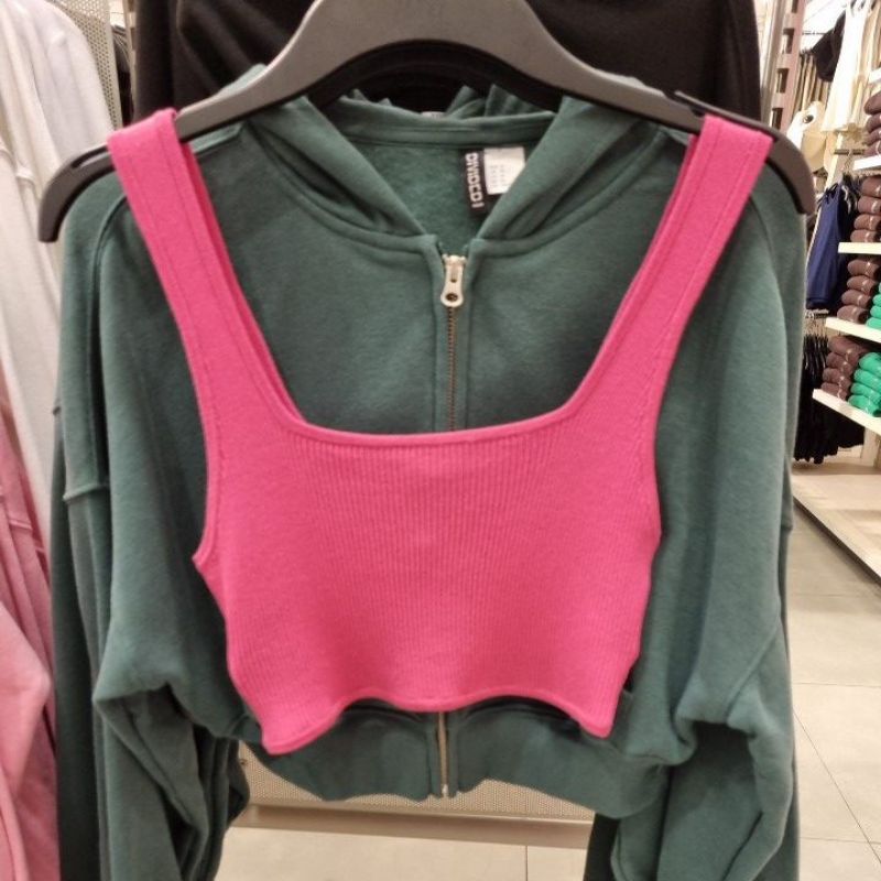 Crop tanktop H&M JASTIP jasa titip hnm
