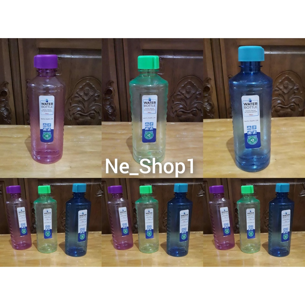 Botol minum plastik mika 750 ml | botol air minum Polin BPA Free