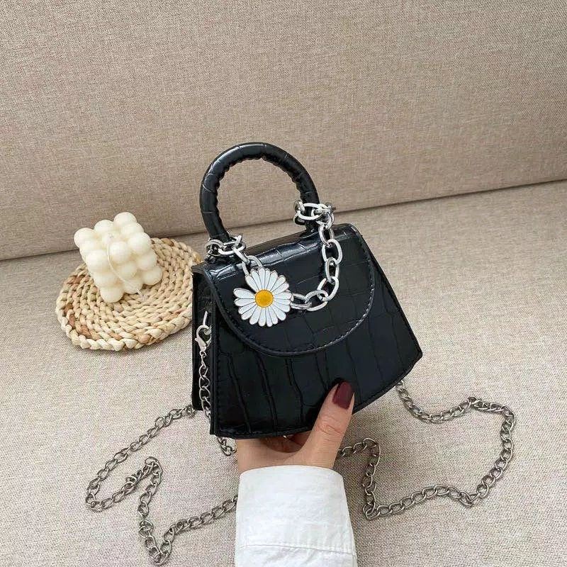 TAS SELEMPANG WANITA MINI DAISY IMPORT -cream