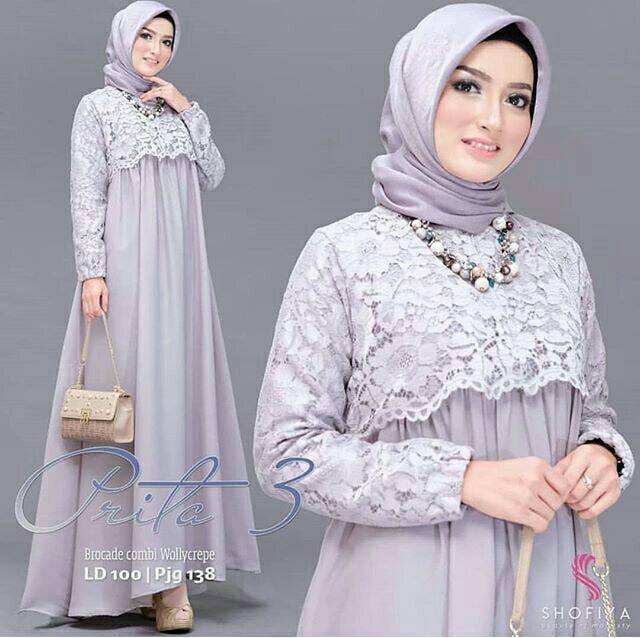 DRESS MUSLIM, baju wanita, baju gamis, dress, gamis, Baju gamis, fashion wanita, Prita Maxy Vol 3