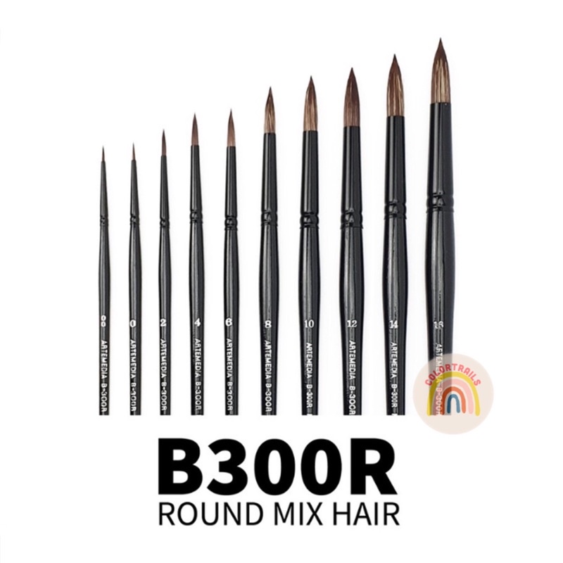 

Artemedia B300R Mix Hair Brush MixHair Kuas Lukis