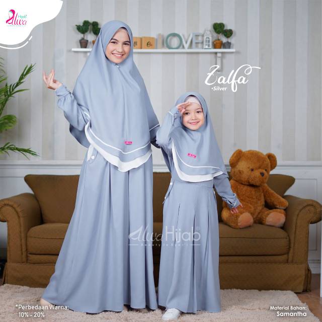 Zalfa set by Alwa Hijab - Couple Mom & Kids