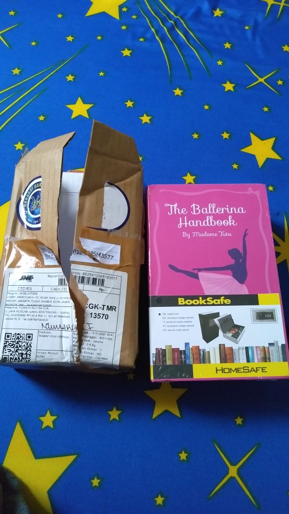 Brankas Model Buku Kamus Password Lock - Kotak Penyimpanan Rahasia - Kotak Buku Kamus