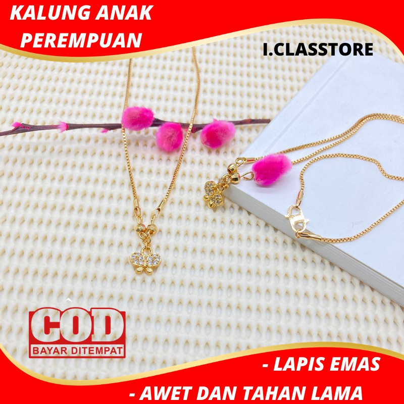 Kalung Anak Perempuan Perhiasan Imitasi Xuping Lapis Emas Aksesoris Fashion Awet Dan Tahan Lama