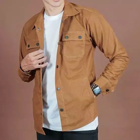 Jaket Semi Parka || Trucker Jacket || || Kemeja Cowok