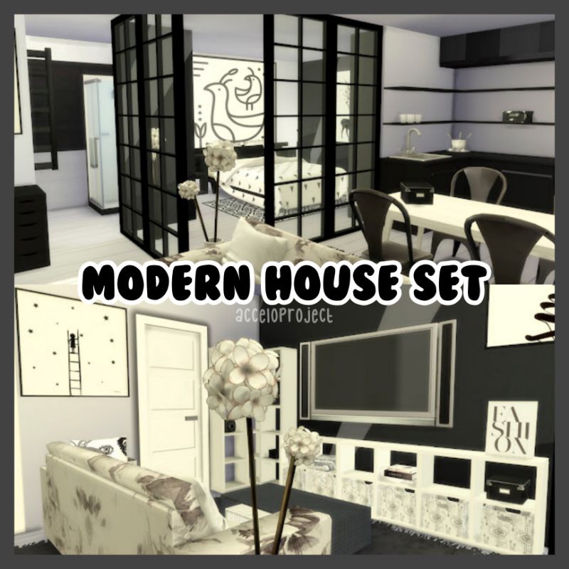 Jual THE SIMS 4 CC MOD MODERN HOUSE SET LENGKAP | PACK 7 | CUSTOM ...