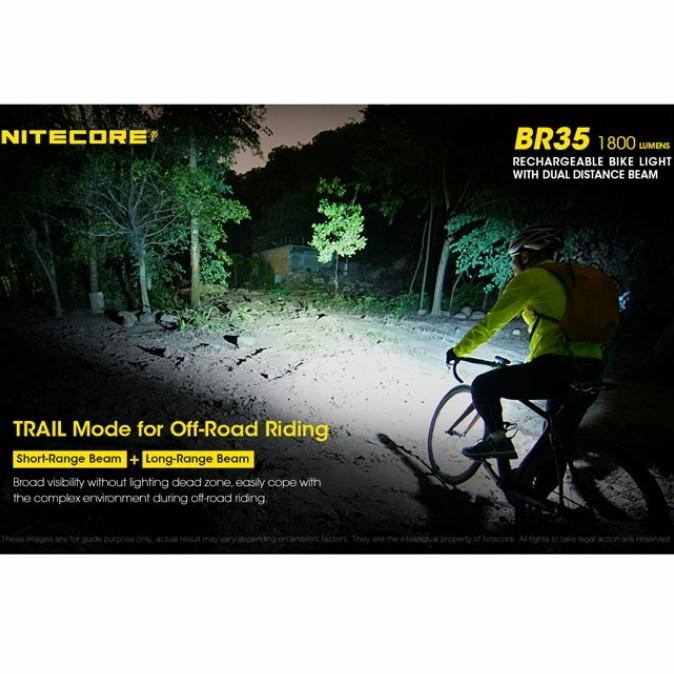 Cycle Lamp Lampu Sepeda Led Malam Lipat Mtb Terang Charger Nitecore Black