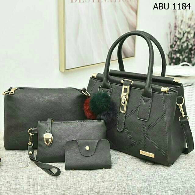 { PROMO } GROSIR TAS BATAM - WD1184 - 4IN1 - TAS BATAM - TAS WANITA - TAS IMPORT - GROSIR
