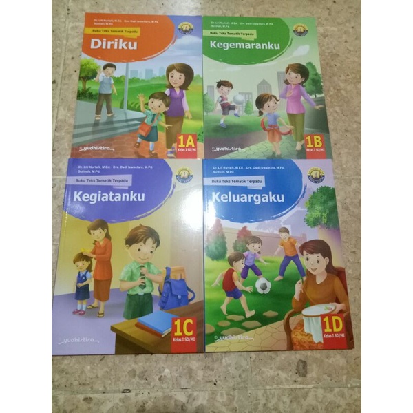 Buku tematik kelas 1A, B, C, D Yudhistira