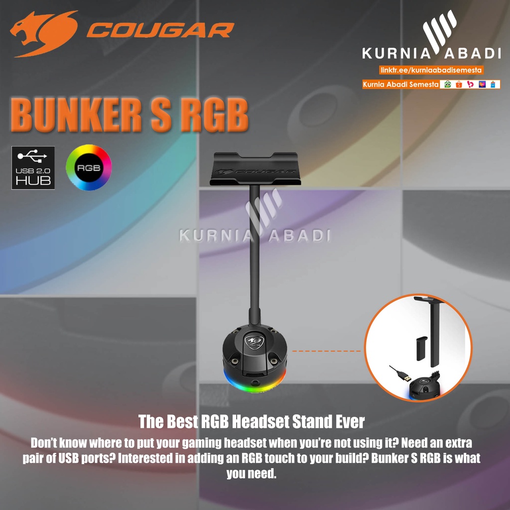 COUGAR GAMING BUNKER S RGB The Best RGB Headset Stand Ever