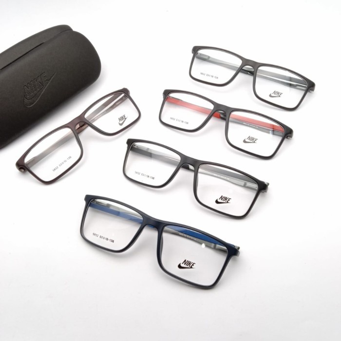 Frame Kacamata Pria Nike Sporty, Kacamata Minus, Plus Dan Anti Radiasi New